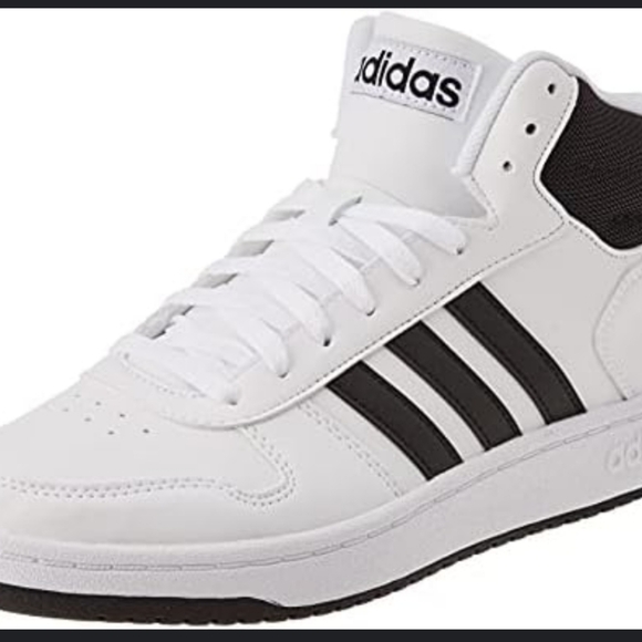 Adidas| Hoops 2.0 Mens Mid Basketball Sneakers Size 10 - Picture 1 of 10